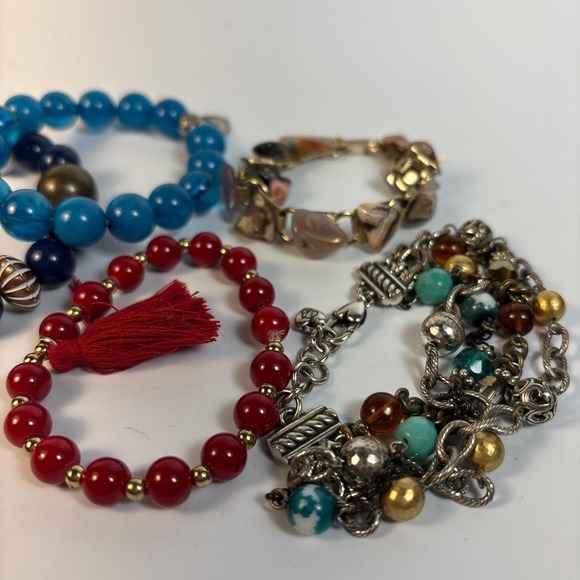 Stretch Bracelet Collection in Vibrant Colors Vintage Boho One Betsey Johnson - Picture 3 of 6